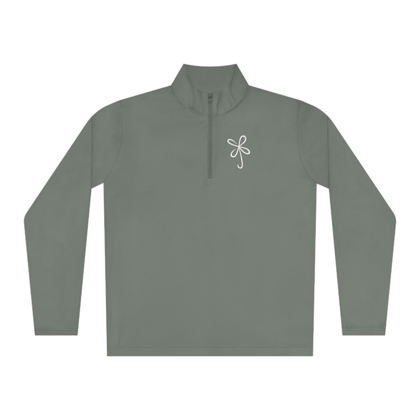 CLVR Unisex Quarter-Zip Pullover with White Logo