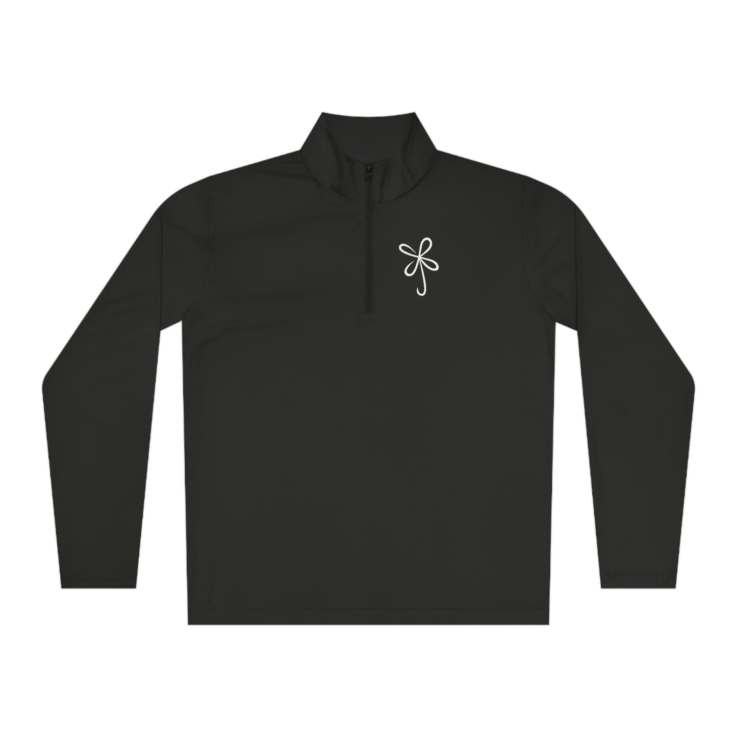 CLVR Unisex Quarter-Zip Pullover with White Logo