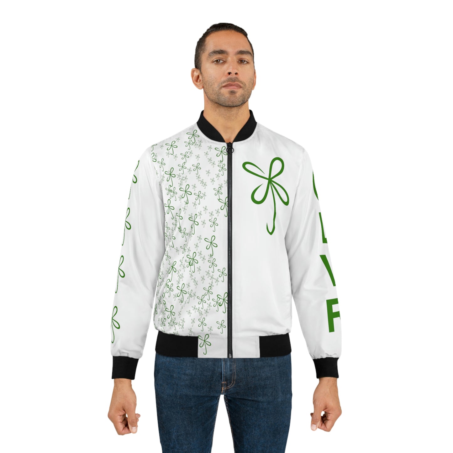 White+Field of Green CLRV Bomber Jacket