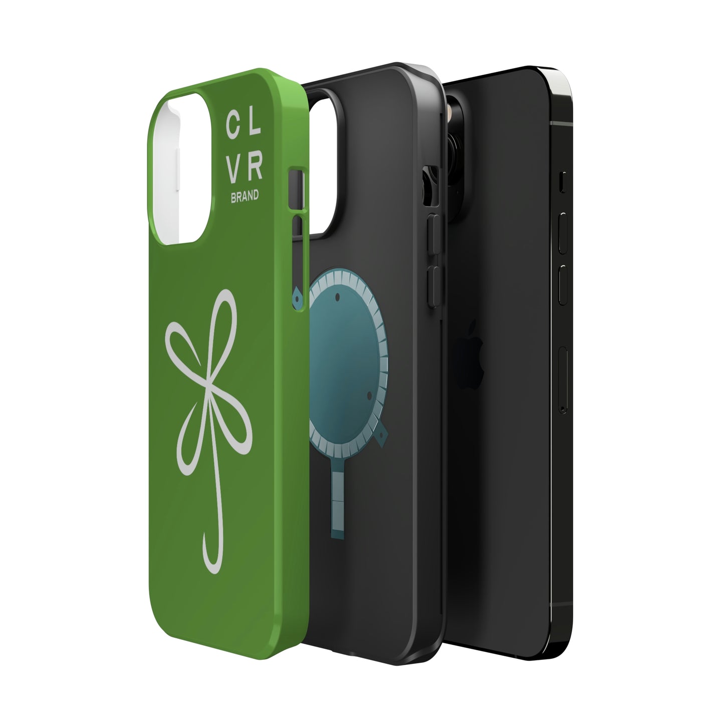 CLVR Green+White MagSafe Case (iPhone 13 & 14 Only)