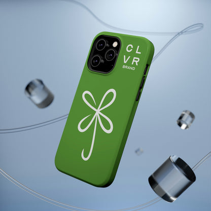 CLVR Green+White MagSafe Case (iPhone 13 & 14 Only)