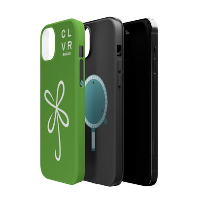CLVR Green+White MagSafe Case (iPhone 13 & 14 Only)