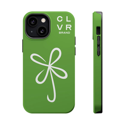 CLVR Green+White MagSafe Case (iPhone 13 & 14 Only)