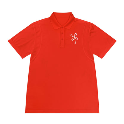 CLVR Men's Sport Polo Shirt with White Logo