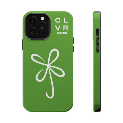 CLVR Green+White MagSafe Case (iPhone 13 & 14 Only)